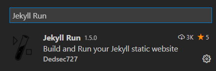 Jekyll Run